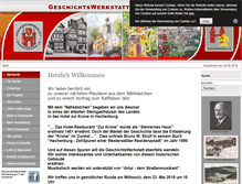 Tablet Screenshot of geschichtswerkstatt-hachenburg.de